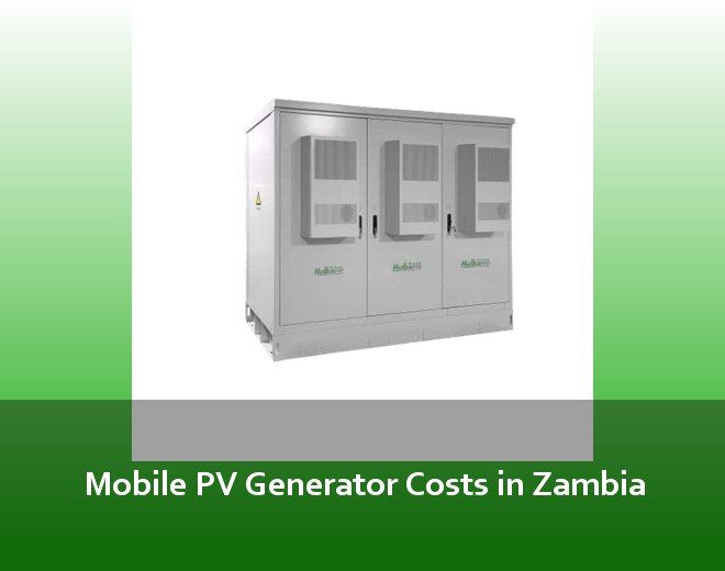 Mobile PV Generator Costs in Zambia